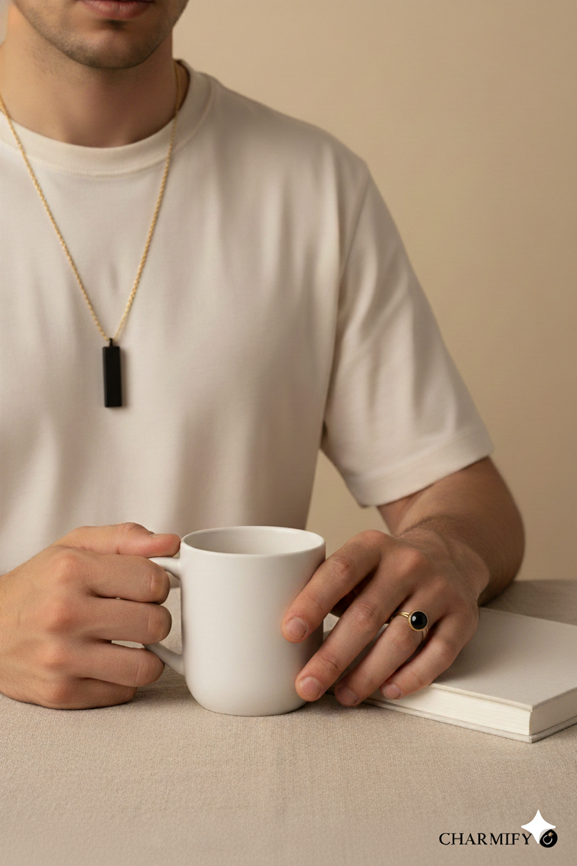 Black Dog-Tag Pendant (NFC)