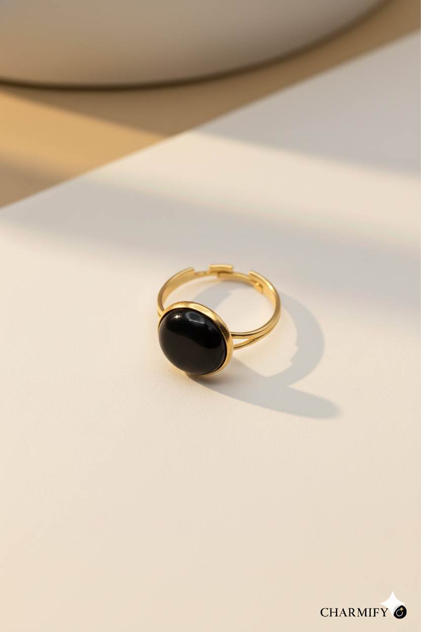 Resin & Brass NFC Ring