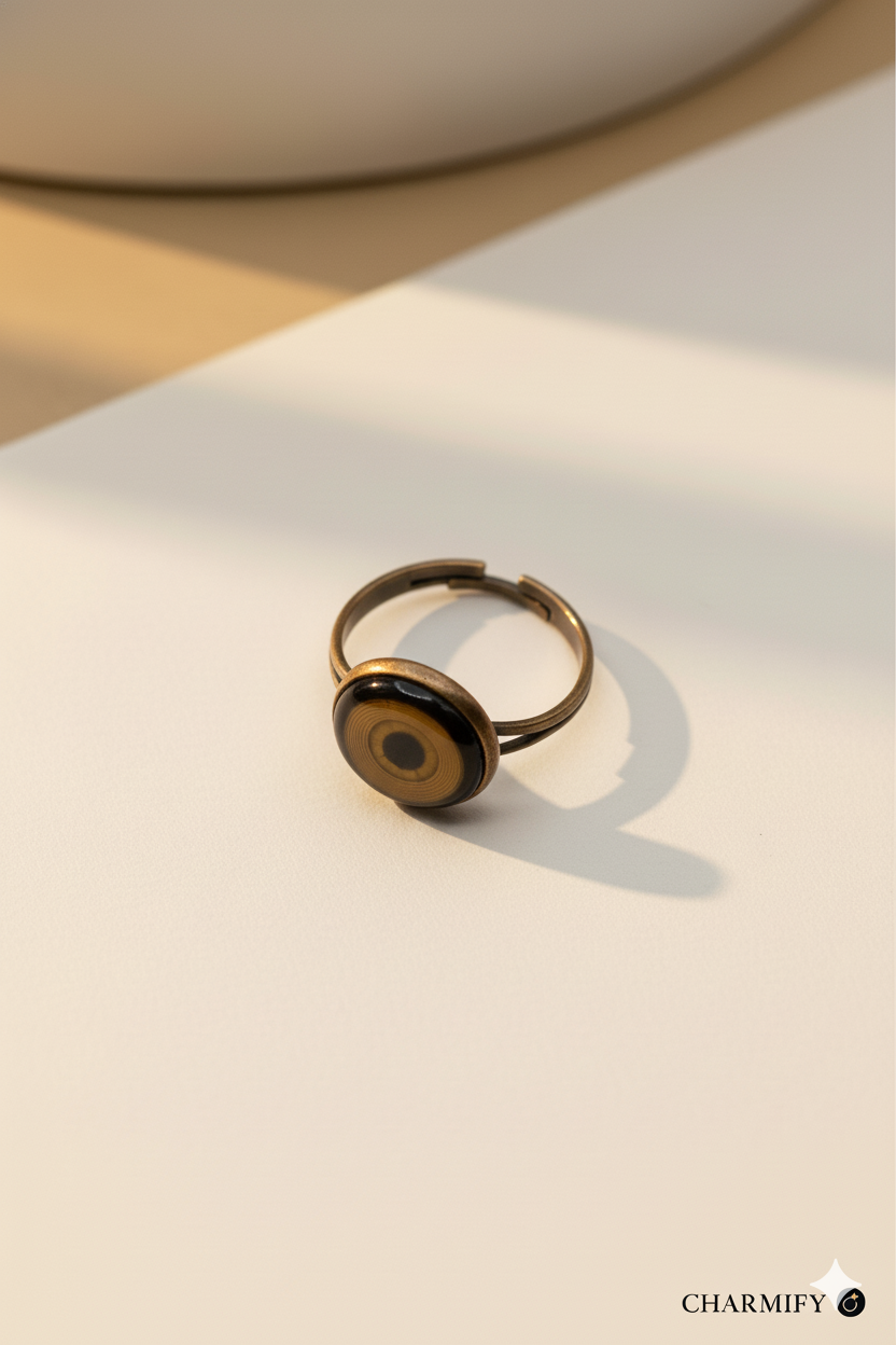 Resin & Brass NFC Ring