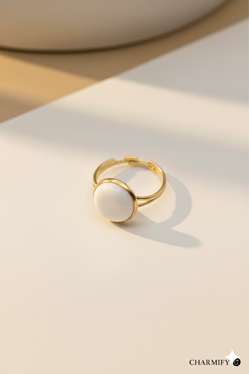 Resin & Brass NFC Ring