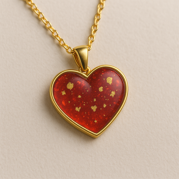 Heart reisin necklace