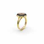 Resin & Brass NFC Ring