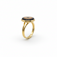 Resin & Brass NFC Ring