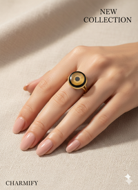 Resin & Brass NFC Ring