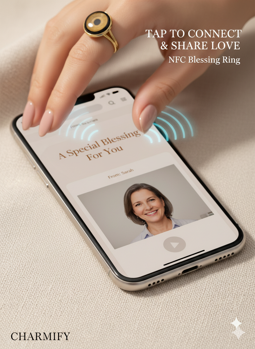 Resin & Brass NFC Ring