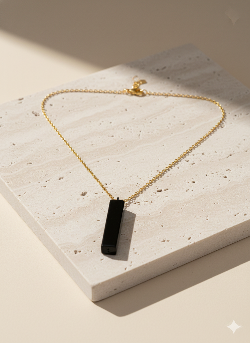 Black Dog-Tag Pendant (NFC)