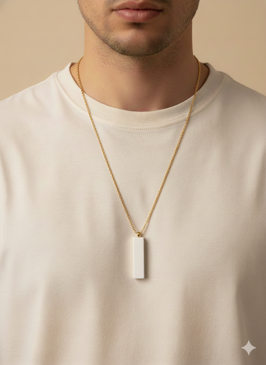 Black Dog-Tag Pendant (NFC)