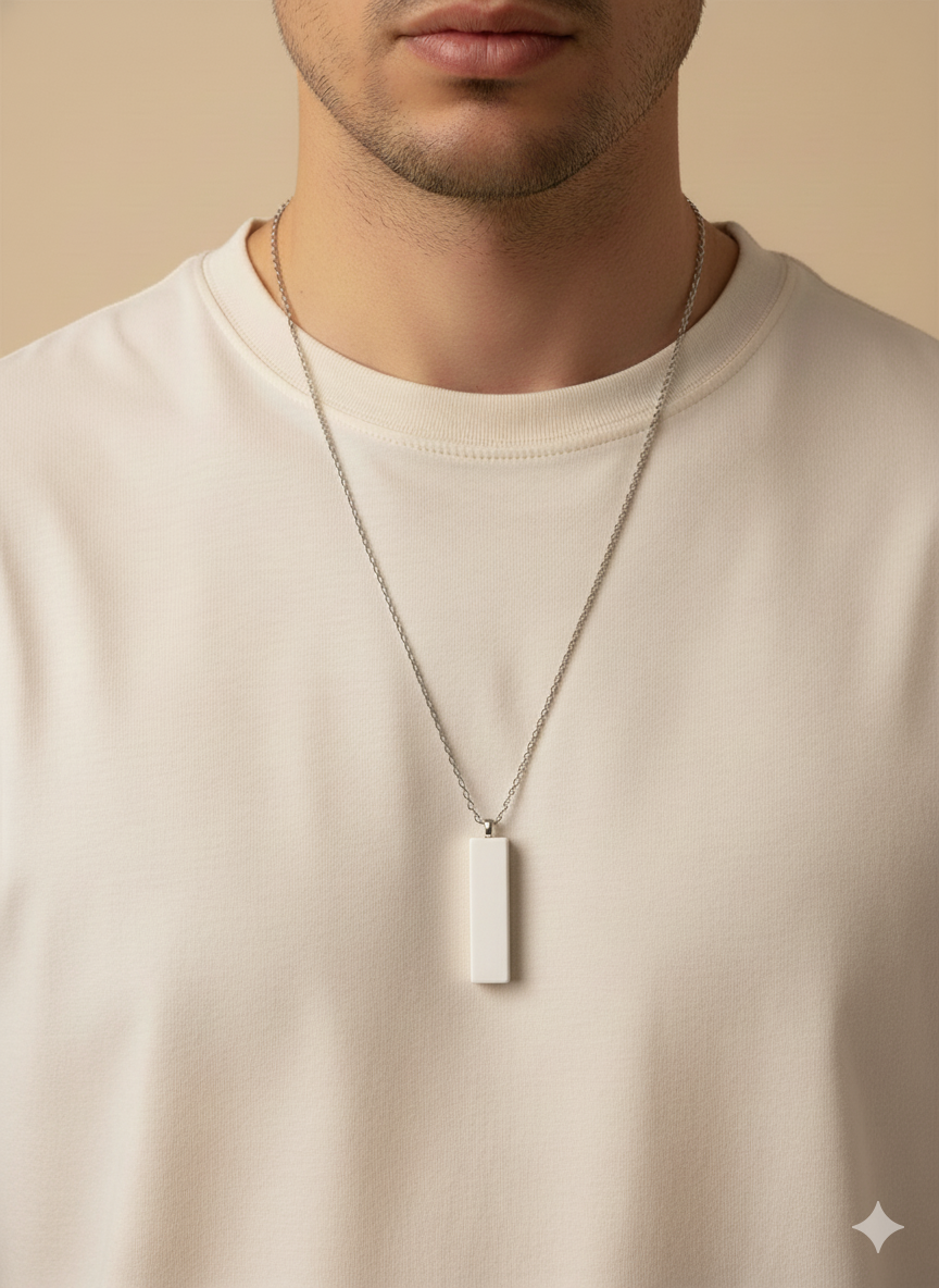 Black Dog-Tag Pendant (NFC)