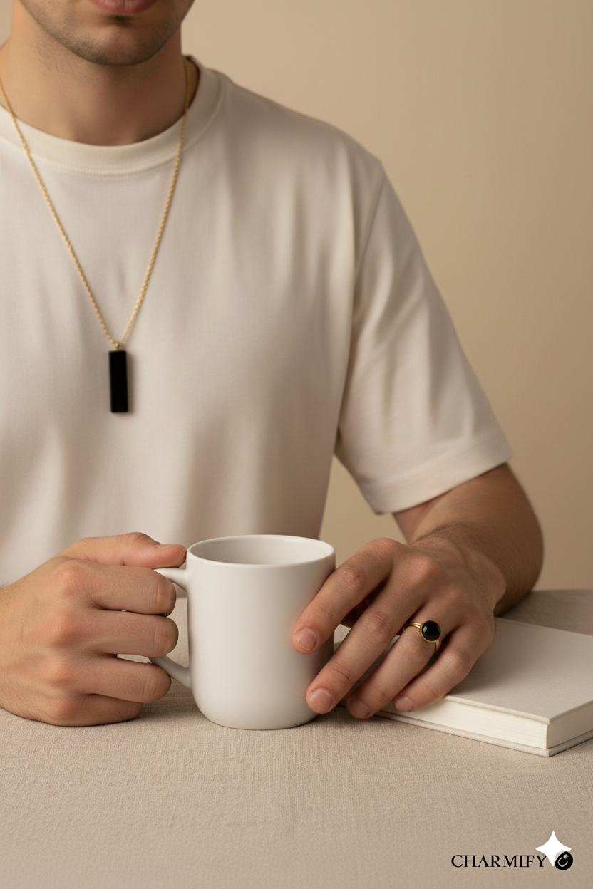 Black Dog-Tag Pendant (NFC)