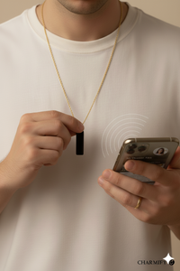 Black Dog-Tag Pendant (NFC)