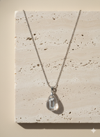 Resin and Stainless Steel Drop Necklace